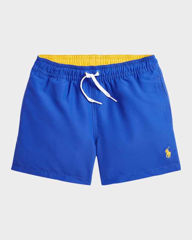 Boy's Recycled Polyester Traveler Swim Shorts, Size 2-7